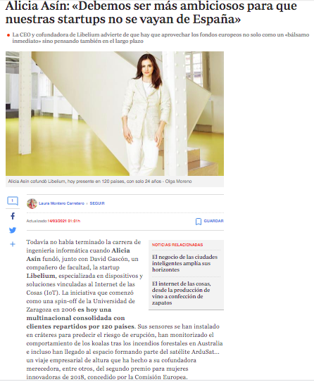 Nuestras Socias son Noticia: Alicia Asín entrevistada en ABC Economía 1 Captura de pantalla 2021 03 16 a las 9.39.55