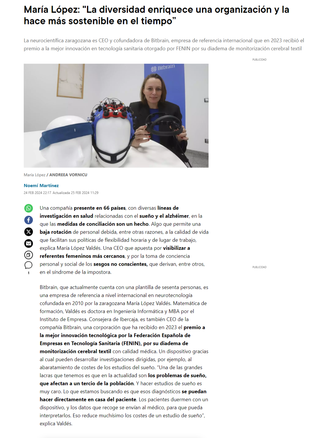 screencapture elperiodicodearagon mujeres influyentes de aragon 2024 02 24 maria lopez diversidad enriquece organizacion 98550333 html 2024 02 27 12 16 31