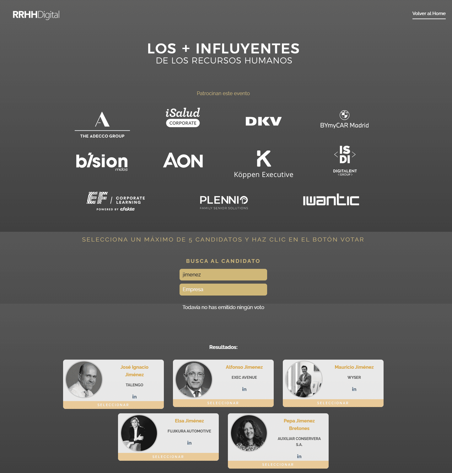 Nuestras socias son noticia: ELSA JIMENEZ y ROSA ZARATE, nominadas a los premios nacionales "Los + influyentes de los RRHH" 1 screencapture rrhhdigital losmasinfluyentes votar 2025 02 13 10 11 49
