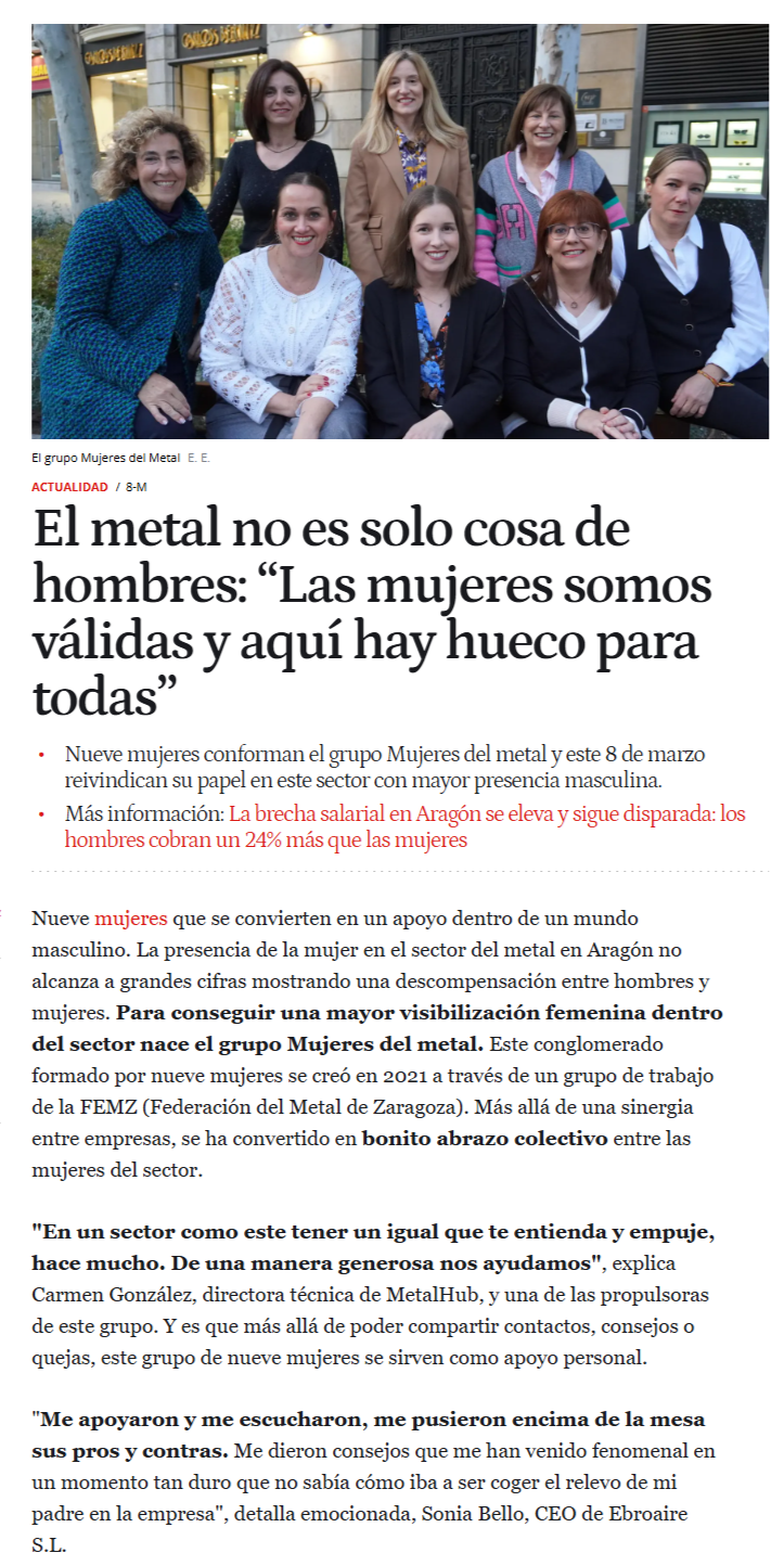 screencapture elespanol aragon actualidad 20250308 metal no solo cosa hombres mujeres validas hueco todas 929407628 0 html 2025 03 12 20 35 44