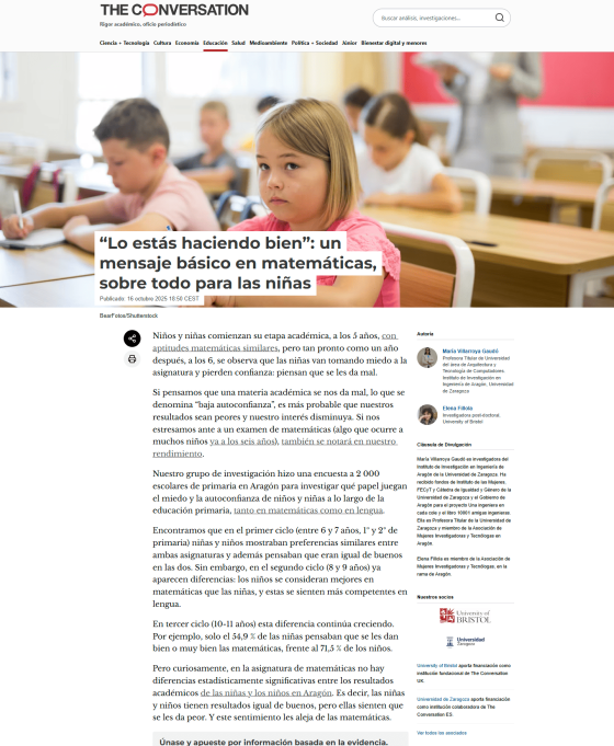 screencapture theconversation lo estas haciendo bien un mensaje basico en matematicas sobre todo para las ninas 260762 2025 11 10 15 18 56 scaled