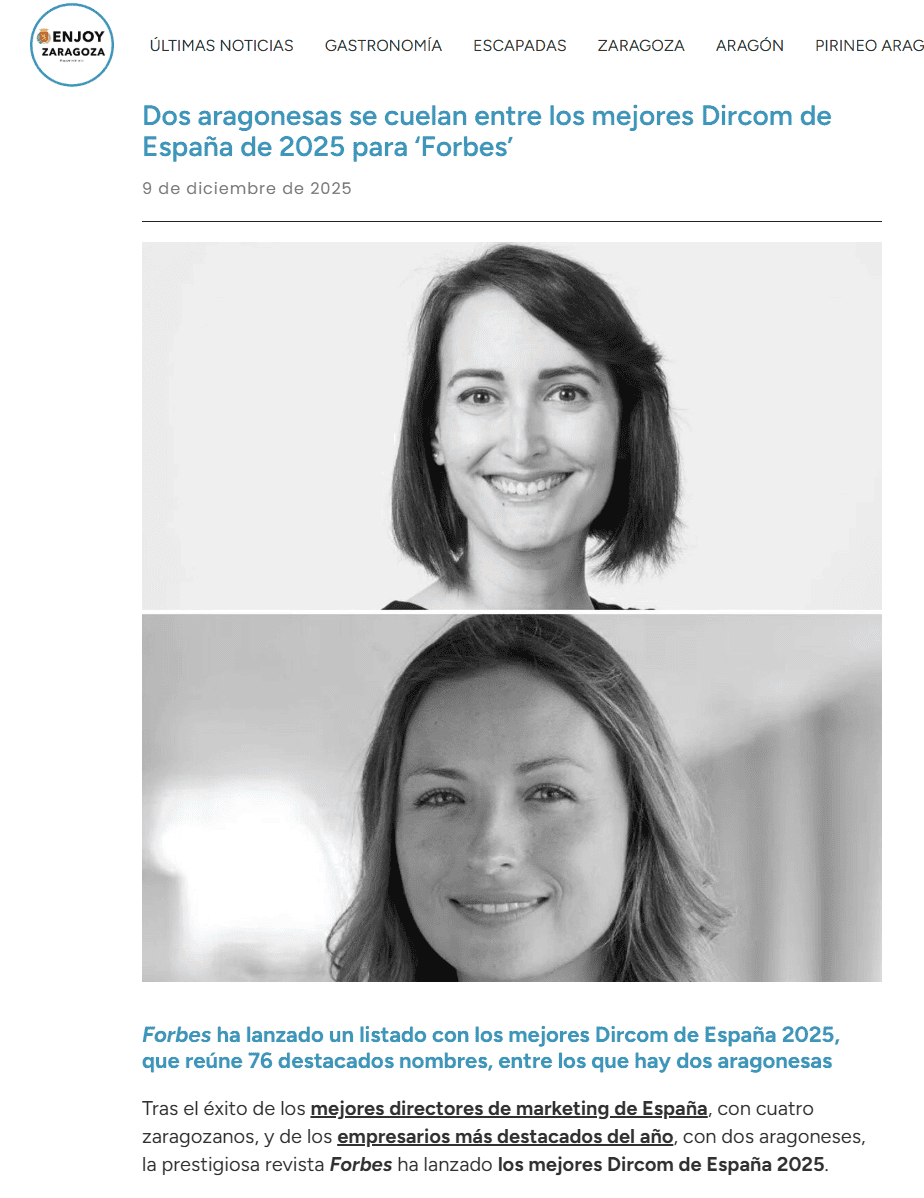 screencapture enjoyzaragoza es mejores dircom espana 2025 12 29 17 29 31