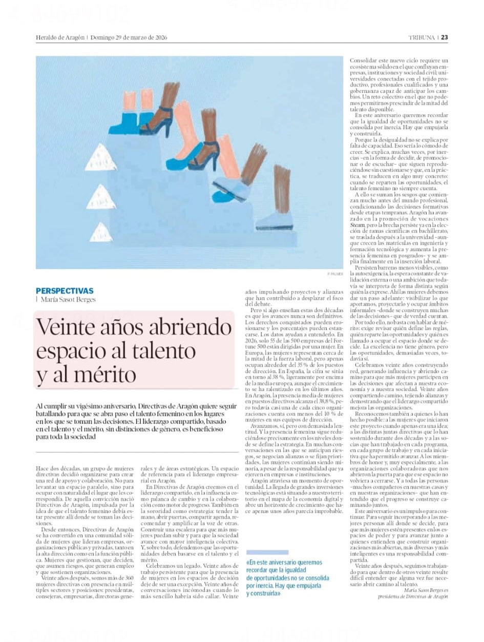 María Sasot: Veinte años abriendo espacio al talento y al mérito 2 PHOTO 2026 03 31 13 36 07